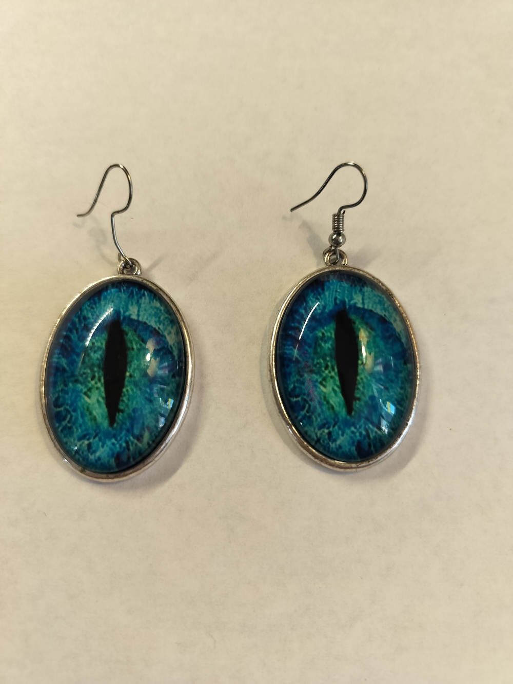 Electric Blue Dragon‑Eye Earrings